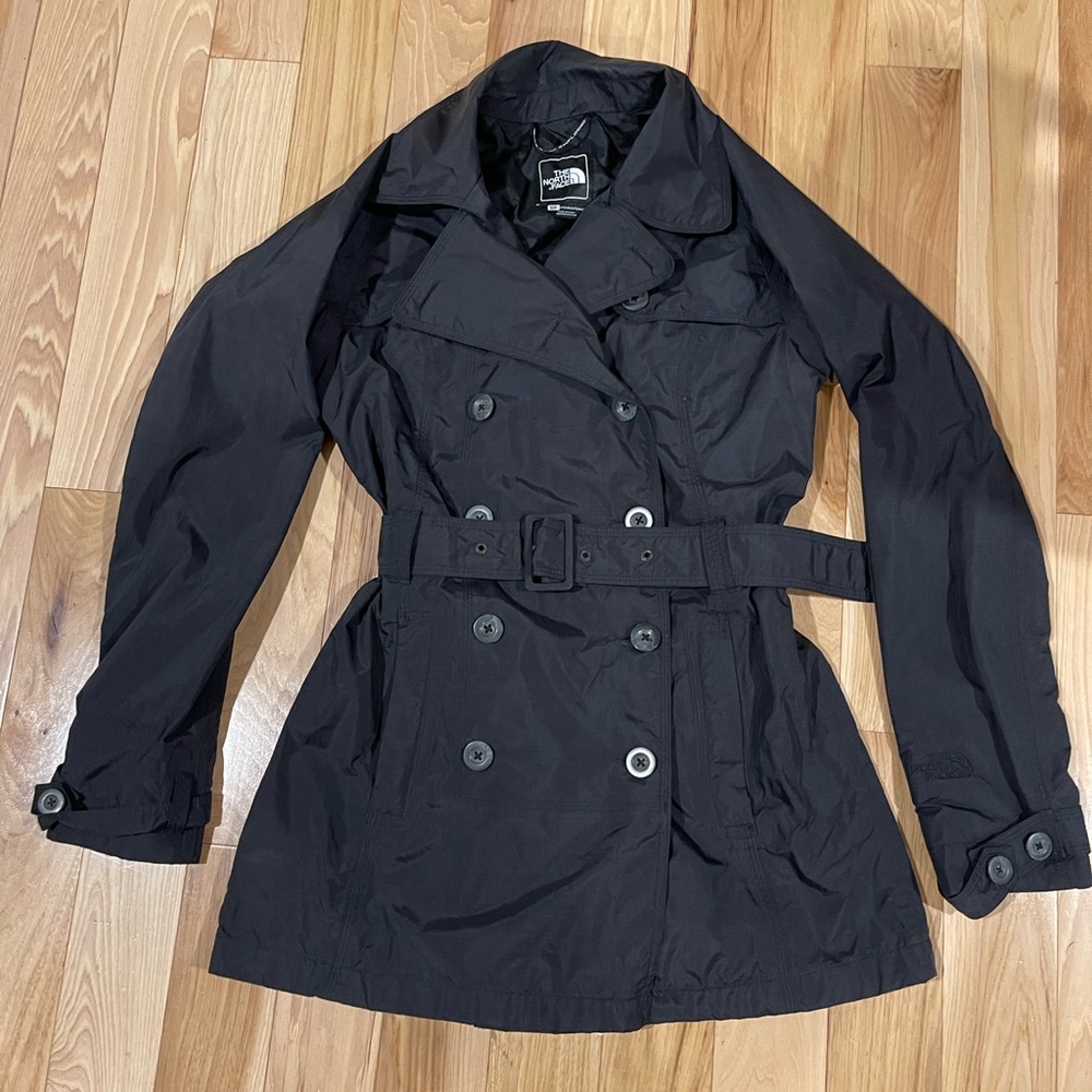 Womens North Face Trench Coat Raincoat Size Small